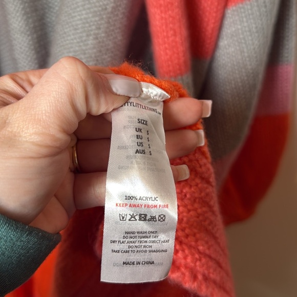 Pretty Little Thing Women Long Oversized Cardigan Sweater Balloon sleeve size S - Picture 6 of 9